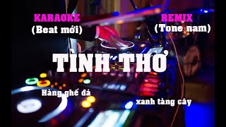 KARAOKE TÌNH THƠ TONE NAM REMIX MỚI NHẤT CỰC HAY BASS MẠNH , DỄ HÁT