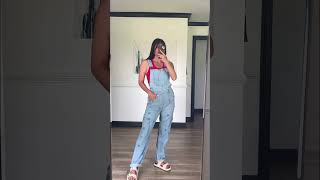 Fourth of July outfit ❤️🤍💙 #overalls #fourthofjulyoutfit #4thofjulyoutfit #summer #summerfashion