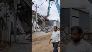 Hydra Demolition in hyderabad madhapur Sunnam cheruvu #hydra #hydrademolitions #hyderabad