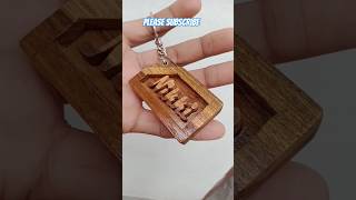 how to make a wood keychain