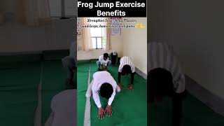 Frog Jump | Plyometric Exercise | Help to Reduce Belly Fat | #yoga #frogjump #bellyfatloss #shorts