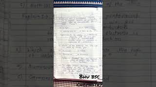 Bhu Bsc  Entrance Exam Chemistry (part-1) Solved Model Paper 2017 #shorts