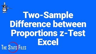 8.4.7 Two sample Difference Between Proportions z test Excel Calculator