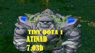 GAMEPLAY DE TINY DOTA 1 PLATAFORMA ATINAD MAPA 7.03b