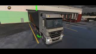 truck simulator ultimate - mengendarai truck mercedes benz actros  #mobilegameplay #androidgameplay