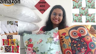 Amazon Cushion & Cushion Covers Review & Demo | Set of 5 Only 375 Rs | Amazon Home Decor haul