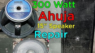 300 Watt Ahuja 15" Speaker Repair Bengali | Orginal Coil | Live Testing