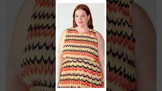 Summer Crochet Mini Dress Citrus Stripe Plussize #shorts#crochetdress#crochetskirts#summerdresses