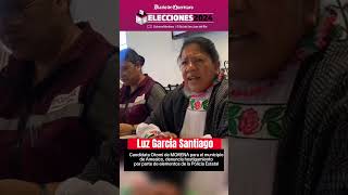 Luz García, candidata #Otomi de #MORENA en #Amealco #Queretaro denuncia hostigamiento de autoridades