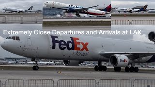 Extremely Close Plane Spotting at Los Angeles International Airport - Delta "Team USA" Livery