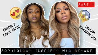 FIRST sewing machine wig FT BEAUTYFOREVER HAIR | SOPHIOLOGY INSPIRED | PART 1 | Risha Tonae’