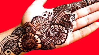 Simple mehndi design front hand |Arabic simple mehndi design |Stylish front hand mehndi |Mehndi