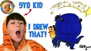 9yo Autistic Savant Draws - Oswald