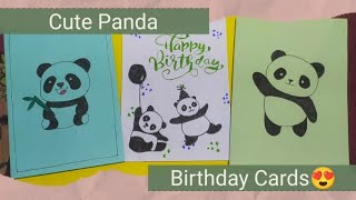 Cute Panda Birthday Cards for best friend | Handmade cards ideas | DIY gift ideas