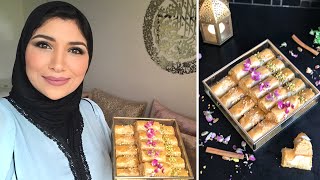 تحضيرات رمضان🌙بقلاوة بنكهة مغربية✨Baklawa à la marocaine -معسلات رمضان-بريوات-briwate