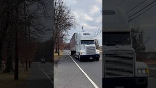 Freightliner FLD120 with a nice jake brake & a friendly driver at south Plainfield,NJ