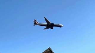 BA 777 arriving into LHR.