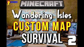 AWESOME Pyramid! - [Wandering Isles ]-[Minecraft Custom Terrain Survival Map 1.15.2]