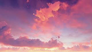 ( CGI 4k Stock Footage ) Rebirth Fantasy pink, red & purple clouds seamless loop