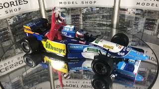 Minichamps 1/18 Michael Schumacher/Jean Alesi Benetton B195 #1 'Alesi Taxi' Canadian G/P 1995