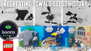 Recreating Oswald the Lucky Rabbit’s Lost History in Lego Part 2-GreatGuns, All Wet, & Rival Romeos