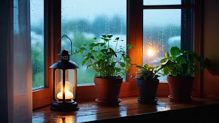 Let the Soothing Rain on Your Window Transform Your Day Into Comfort and Peace