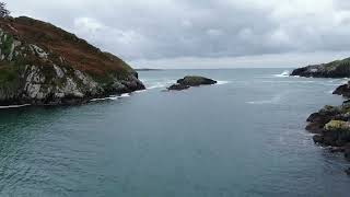 Aerial View of a Cliff Coast