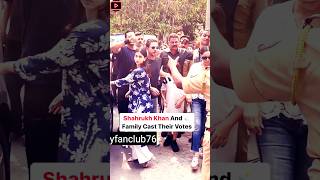 Shahrukh Khan And Family Cast Their vote #shorts #ytshorts #short #ytshort