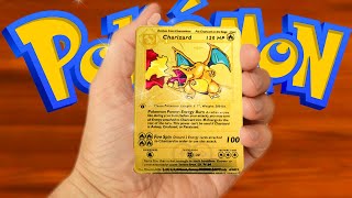 I GOT SENT A *GOLD* CHARIZARD POKEMON CARD...