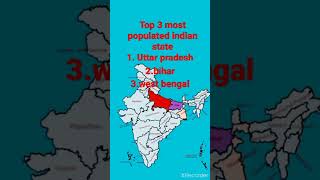 top 3 most populated indian states