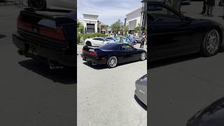 NSX and Integra Type R leaving car show #honda #nsx #automobile #classic #carshow