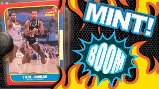 Opening a 1986 Fleer Basketball Steve Johnson - Tough Card