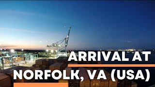 Time-lapse - arrival at NORFOLK, Virginia (USA) [4k / 60fps]