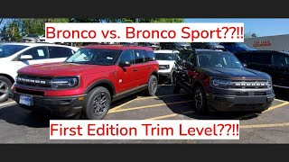 2021 Ford Bronco Sport Trim Level Comparison