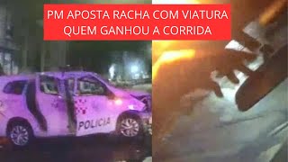 POLICIAIS RESOLVEM APOSTAR UM RACHA COM VIATURA QUEM GANHOU A CORRIDA?