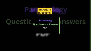 medical parasitology questions and answers pdf free #microbiology #mcqs #mlt #mltclasses