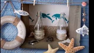 DIY- Maritime Dekoideen/ Glasflasche