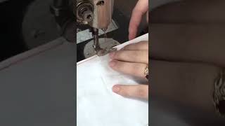 Antique Singer sewing a rolled hem