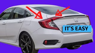 2019 Honda Civic Tail Light Removal (10th Gen 2016-2021)