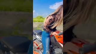 Lady Biker Sanjana With KTM Duke || KTM Lovers