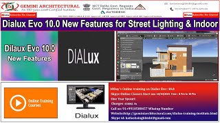 Dialux Evo 10.0 New Features for Street Lighting & Indoor in Hindi & English(Gemini Architectural)