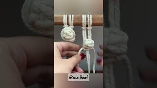 Macrame Easy Rose Knot Tutorial / #macrameart #macrameknot