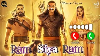 Ram Siya Ram Song Adipurush Ringtone ।। Prabhas ।। Sachet-parampara, Manoj Muntashir S ।। Om Raut