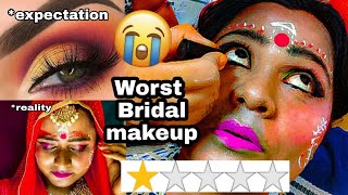 I WENT TO THE WORST REVIEWED "BRIDAL" MAKEUP ARTIST IN INDIA KOLKATA | *GONE WRONG* RIA