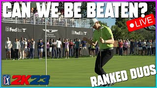 PGA Tour 2k23 🔴 LIVE  | Multiplayer Ranked Duos With Schpune, Can We Be Beaten? ⛳💰😁