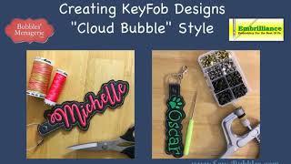 Keyfob Digitzing with StitchArtist - 3 ways to create "bubble shaped" name keyfobs