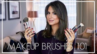 MAKEUP BRUSHES GUIDE | My Favourite Brushes & How To Use Them | JASMINA PURI