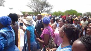 Botswana Bridal Party Arrives.MOV