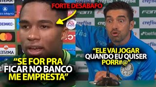 DISCUSSÃO QUENTE ENTRE ENDRICK E ABEL FERREIRA APÓS PALMEIRAS SE CLASSIFICAR