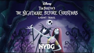 Disney Tim Burton's The Nightmare Before Christmas Light Trail at The New York Botanical Garden